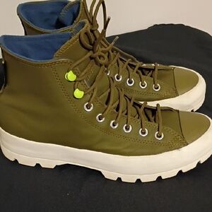 Olive High-Top Sneakers